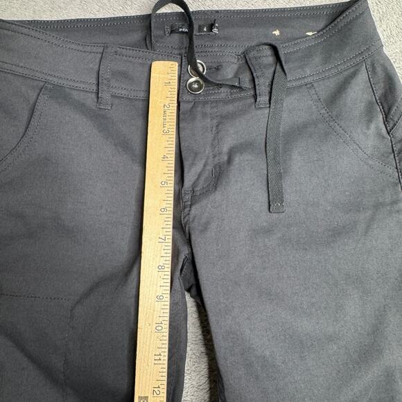 PrAna Women's 4 Halle Convertible Roll Up Pants Black Outdoor Hiking 30x31 - Picture 8 of 8